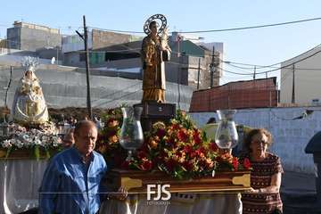 Romería popular, procesión y misa en El Caracol en la despedida de sus fiestas/TA y Francisco Javier Santana.